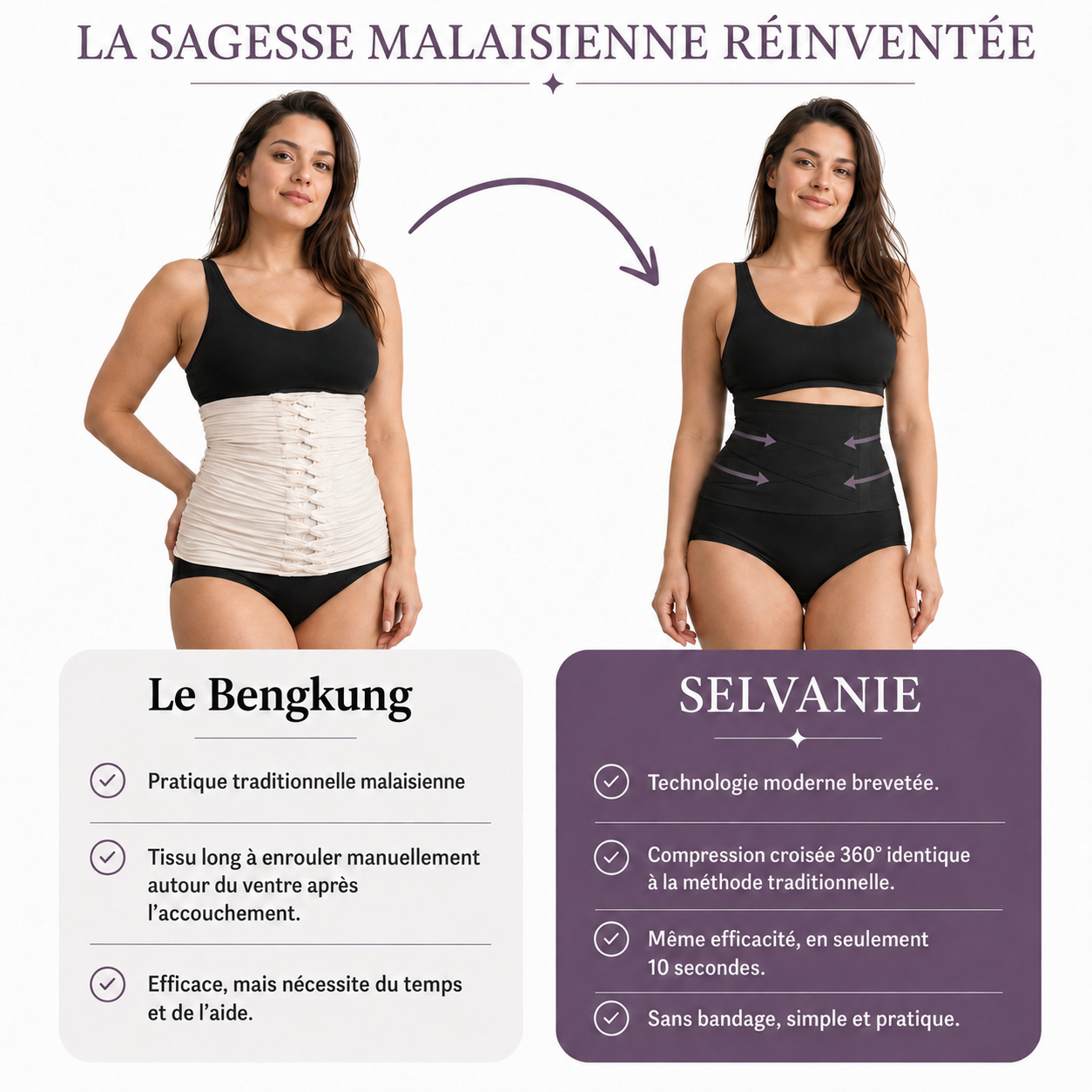 Culotte haute gainante spécial post partum